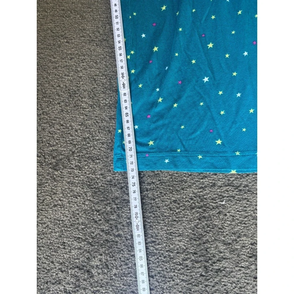 Joyspun Pajamas Pants Women's Size Large Teal Blue‎ Elastic Waist Pull On